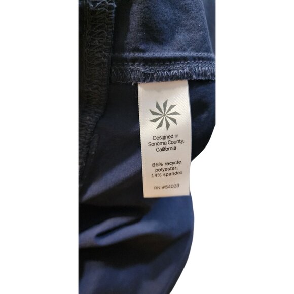Athleta Navy Blue Womens Straight-Leg Pants Size 12 Lightweight Stretch Fabric - Picture 7 of 7
